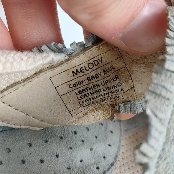 Earth U.S Patent Pending Latex Baby Blue Leather Upper Melody Sandals *Women 9 - Picture 6 of 8